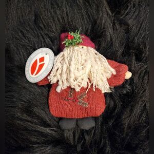 Vintage Santa Claus Christmas Ornament Decoration Figure Stuffed Plush Delton